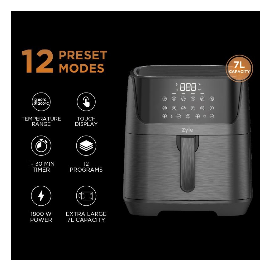 Hot air fryer Zyle ZY885BAF – 4