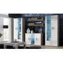 Cama bufete 120 cm SOHO S7 sonoma ozols / balts spīdums Cama bufete 120 cm SOHO S7 sonoma ozols / balts spīdums