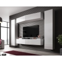 Cama Living room cabinet set VIGO SLANT 7 white/white gloss Cama Living room cabinet set VIGO SLANT 7 white/white gloss