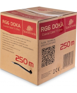Przewód Spacetronik Cable Antenowy RG6 Spacetronik DOKA PE 4K Trishield 250