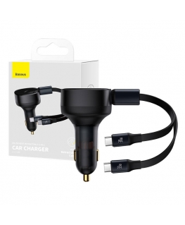 Car Charger Baseus Enjoyment with cable USB-C, 33W (Black)