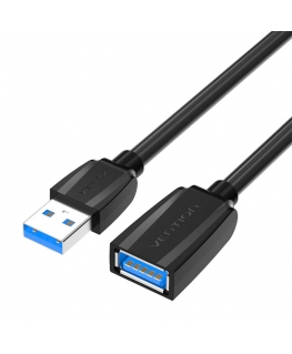 Extension Cable USB 3.0, male USB to female USB, Vention 3m (Black)