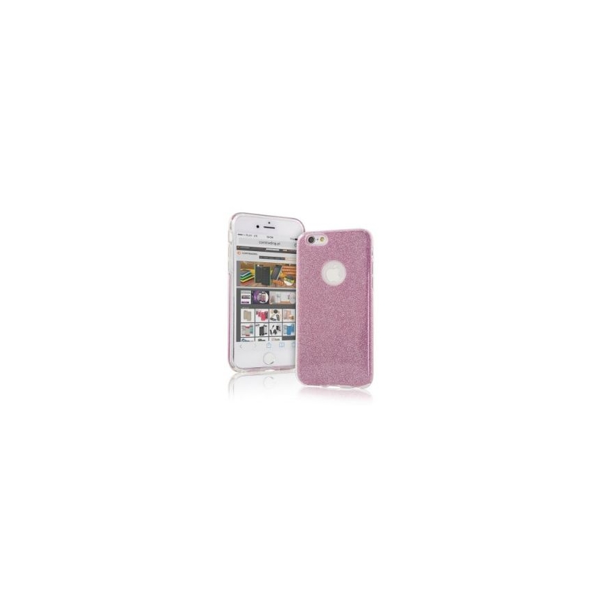 iLike Apple iPhone X / iPhone XS Glitter 3 in 1 Back Case Pink