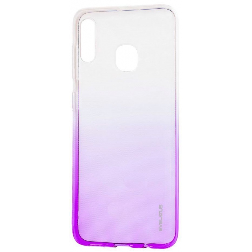 Evelatus Samsung Galaxy A20e Gradient TPU Case Purple