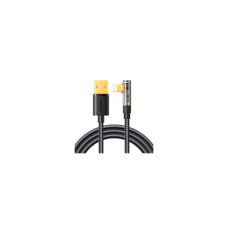 Angle Cable to USB-A / Lightning / 1.2m Joyroom S-UL012A6 (black) – 2