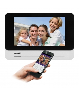 Orno „Philips WelcomeEye AddConnect“, monitorius, LCD 7“, WI-FI + APP telefonui, vartų valdymui, domofonui, skirtas išplėsti rin