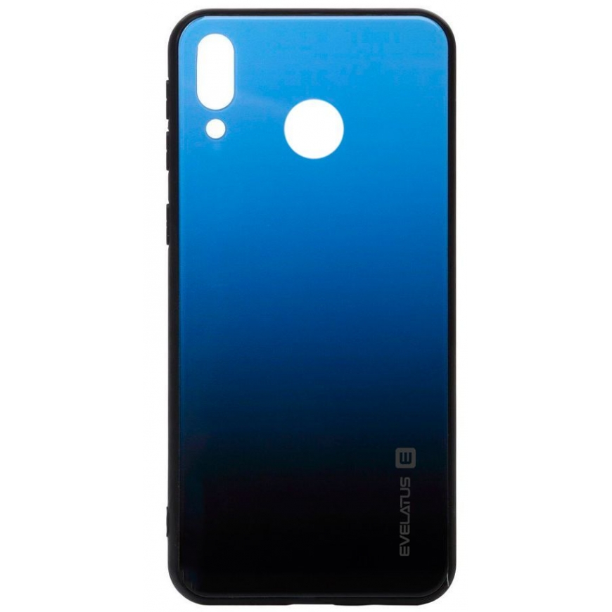Evelatus Huawei Y7 2019 Gradient Glass Case 7 Sea Depth