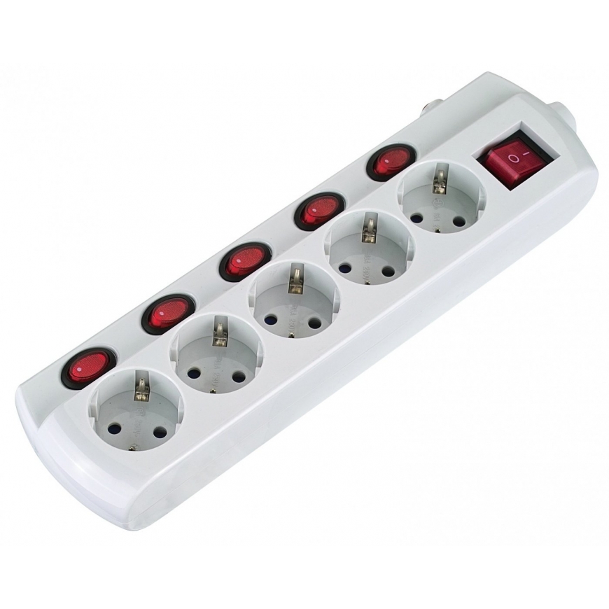 Electraline 62502 Pagarinātājs 5 Ligzdas 1