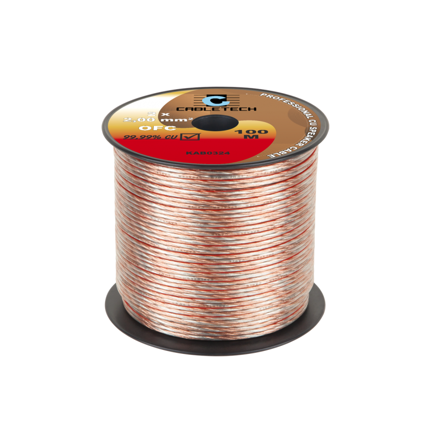 Cabletech Speaker cable OFC 2mm 100m