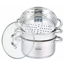 Aurukatel, teras, komplektis 4 tk, Ø22cm, 4L, Klausberg KB 7142 Aurukatel, teras, komplektis 4 tk, Ø22cm, 4L, Klausberg KB 7142
