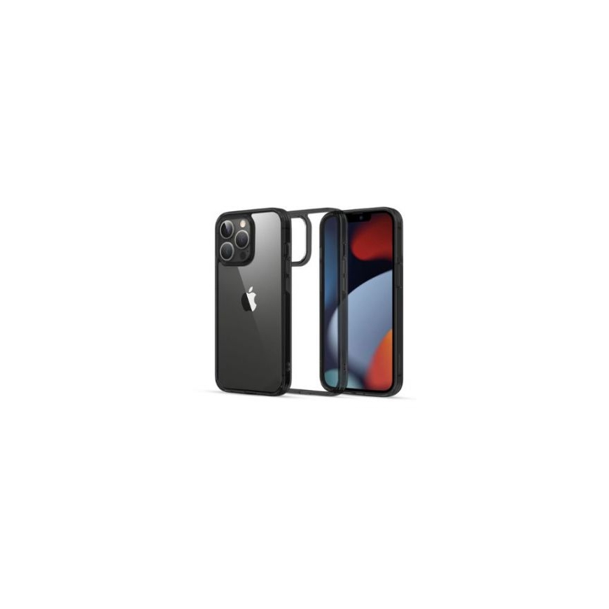 iLike Apple iPhone 13 Pro Fusion Case Hard Cover with Gel Frame Transparent Black