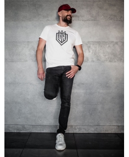 Dinamo - Men's T-SHIRT «DINAMO» WITH BLACK PRINTING S White