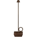 Broggi Lampada Bugia corten rechargeable