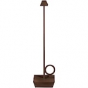 Broggi Lampada Bugia corten rechargeable