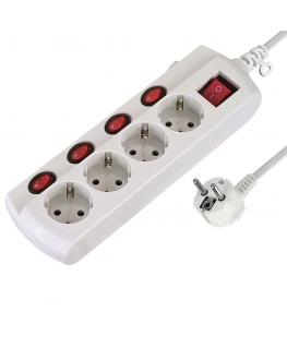 Electraline 62501 Pagarinātājs 4 ligzdas 1.5m