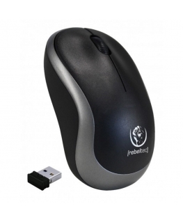 Rebeltec RBLMYS00050 2.4Ghz Bezvadu Datora Pele ar 1000 DPI / USB / Sudraba