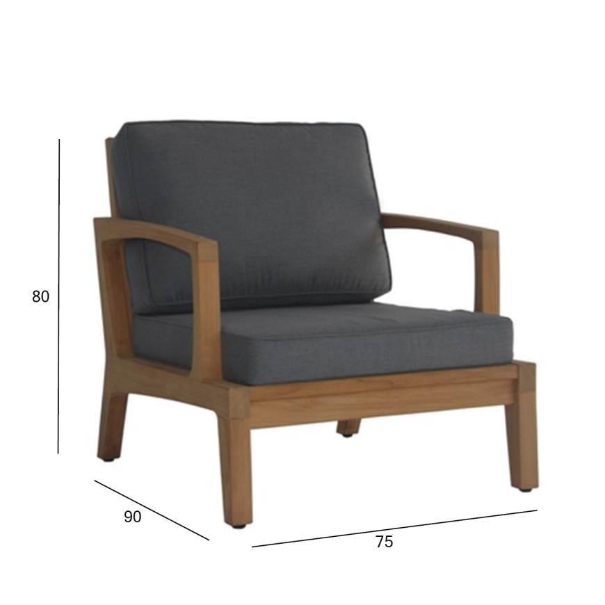 Armchair MALDIVE teak – 3
