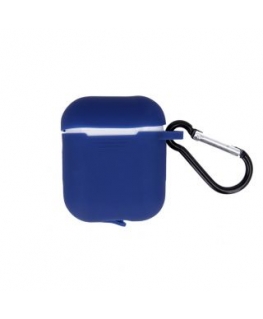 GreenGo Apple AirPods Silicone Case with Hook Dark Blue