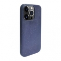 iLike Apple iPhone 13 Pro Max Silicone plastic case Eco Print Design Blue