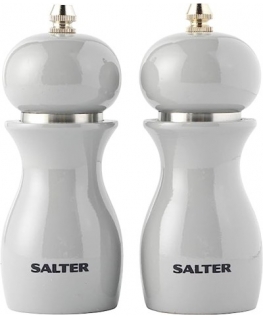 Salter 7613 GYXR Gloss Salt and Pepper Mills Grey