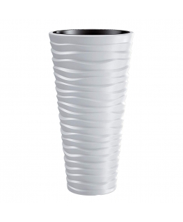 Prosperplast Pot with insert Sand Slim DPSA300 white