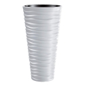 Prosperplast Pot with insert Sand Slim DPSA300 white Prosperplast Pot with insert Sand Slim DPSA300 white