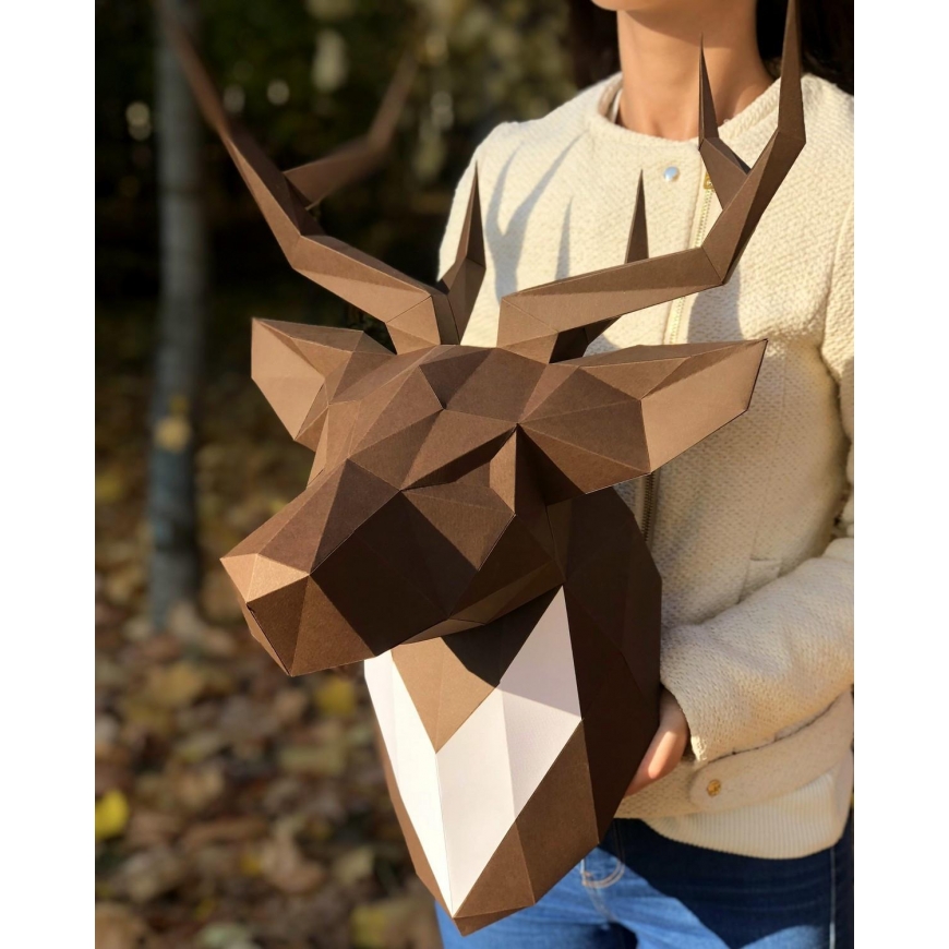 Beldizart Wizardi 3D Papercraft Kit Deer PP-1OLP-BRW – 4