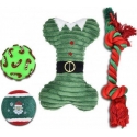 Barry King Dog Toy Set: Vinyl Ball 6.7cm, Tennis Ball 6.3cm, Plush Bone 21cm, Rope 32cm, Green, 4pcs/pack. Barry King Dog Toy Set: Vinyl Ball 6.7cm, Tennis Ball 6.3cm, Plush Bone 21cm, Rope 32cm, Green, 4pcs/pack.