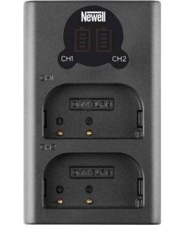 Newell fotoaparato įkroviklis Newell DL-USB-C dviejų kanalų įkroviklis DMW-BLG10 akumuliatoriams