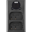 Newell fotoaparato įkroviklis Newell DL-USB-C dviejų kanalų įkroviklis DMW-BLG10 akumuliatoriams