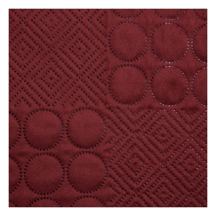 Eurofirany DESIGN 91 BONI / 5 Bedspread with quilt motif printed by hot pressing technique, 220X240 cm, color: brick Bedspread – 3