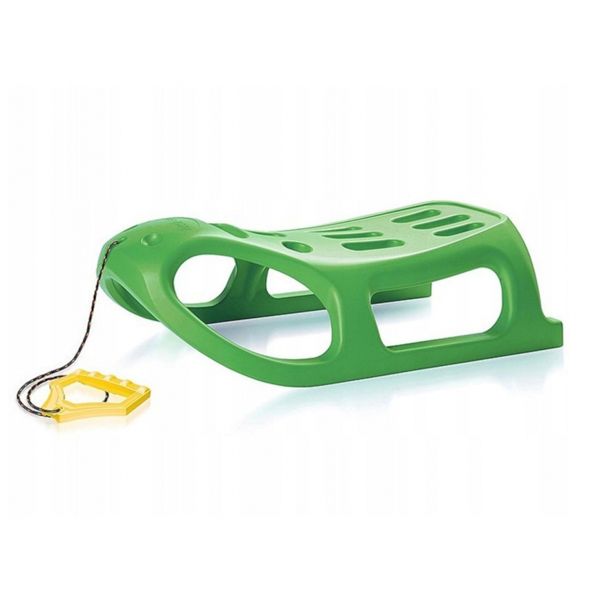 Plastic sled Prosperplast Little Seal green