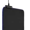 NanoRS RS704 žaidimų pelės kilimėlis LED RGB apšvietimas neslystantis stalas USB 30x25cm Plug & Play