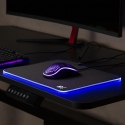 NanoRS RS704 žaidimų pelės kilimėlis LED RGB apšvietimas neslystantis stalas USB 30x25cm Plug & Play