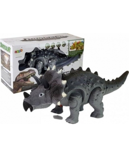 Leantoys Lean Cars Dinosaur on Baterija Triceratops Pilkas