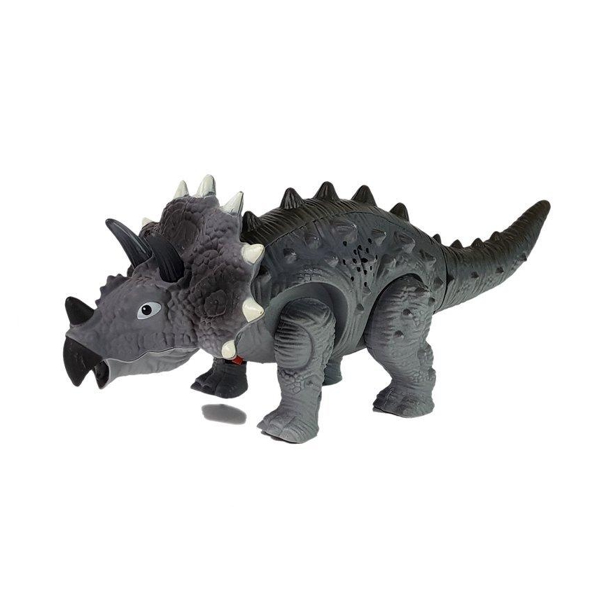 Leantoys Lean Cars Dinosaur on Baterija Triceratops Pilkas – 3