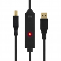 Deltaco USB-EX05M USB кабель 5 m USB A USB B Черный Deltaco USB-EX05M USB кабель 5 m USB A USB B Черный