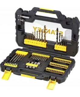 Stanley set 76 pcs tips+wiertła+nasadki (STA88544-XJ)
