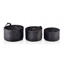 SARA Black 3 - their set of baskets for storing small items SARA Black 3 - their set of baskets for storing small items