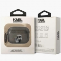 Headphones Karl Lagerfeld case for AirPods Pro 2 KLAP2HNKCTGK black TPU Glitter NFT Karl&Choupette