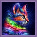 Beldizart Multicolored kitten 30*30 cm AM1777 Beldizart Multicolored kitten 30*30 cm AM1777