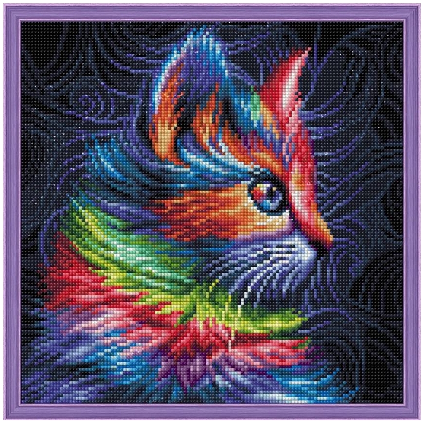 Beldizart Multicolored kitten 30*30 cm AM1777 – 2