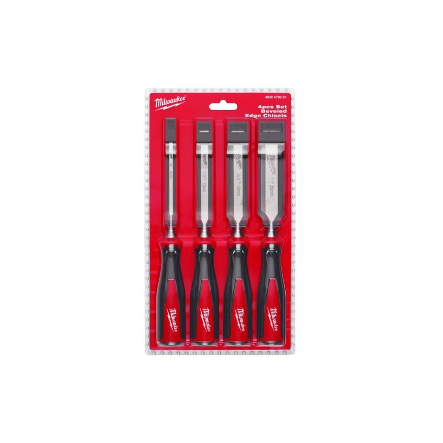 Set of hand chisels for wood 4 pcs. Milwaukee – 2