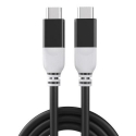 San Guan Kabelis USB-C - USB-C, PD100W, USB4 (juodas, 3m)