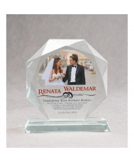 Detail LuxorJet color printing glass trophy