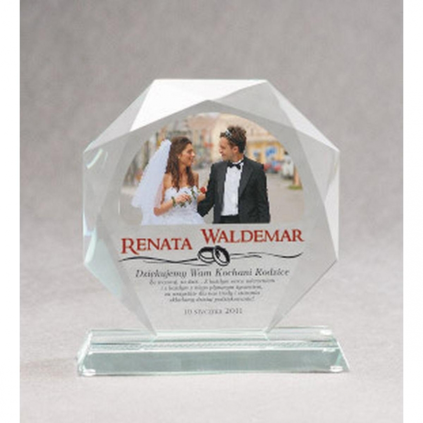 Detail LuxorJet color printing glass trophy
