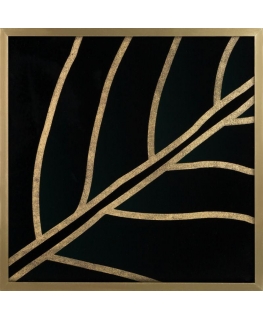 Eurofirany LIMITED COLLECTION LILI3 Picture with gold print in gold frame, 53X53 cm
