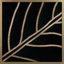 Eurofirany LIMITED COLLECTION LILI3 Picture with gold print in gold frame, 53X53 cm