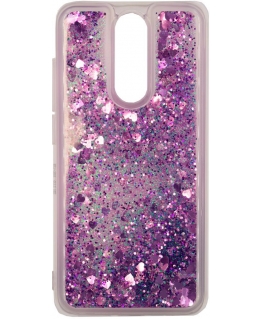 Evelatus Xiaomi Redmi 8 Shining Quicksand Case Purple