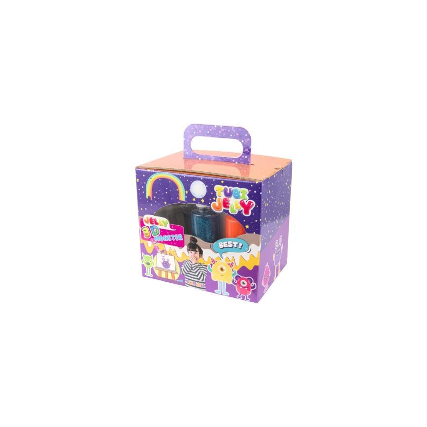 Tuban 6 spalvų Tubi Jelly rinkinys su nedideliu akvariumu - Monstrai ( TU3329 )